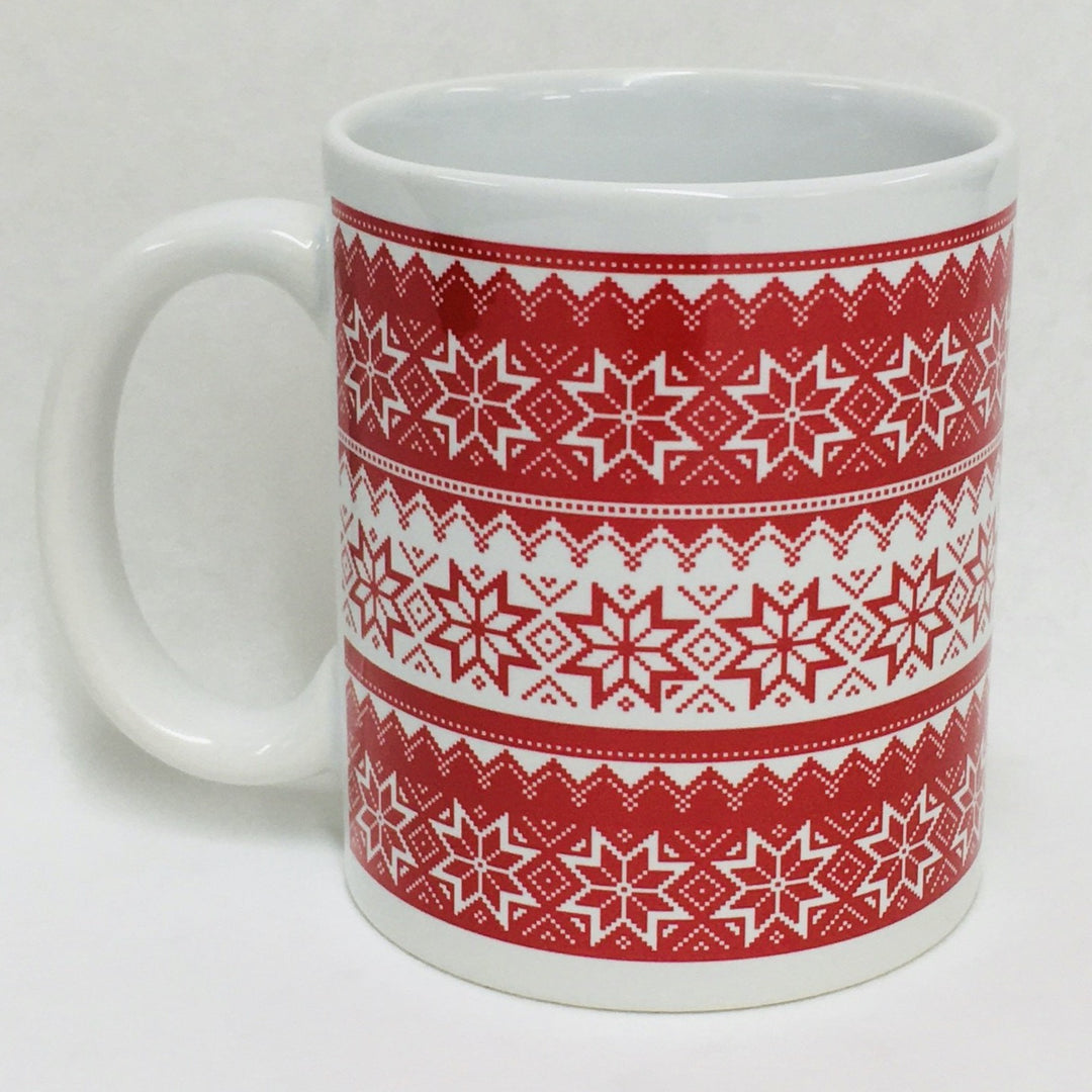 Nordic Knit stars coffee mug