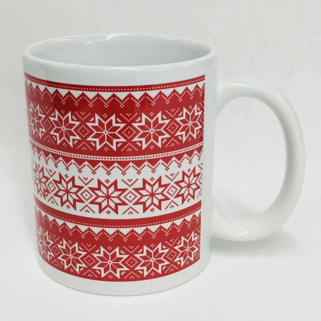 Nordic Knit stars coffee mug