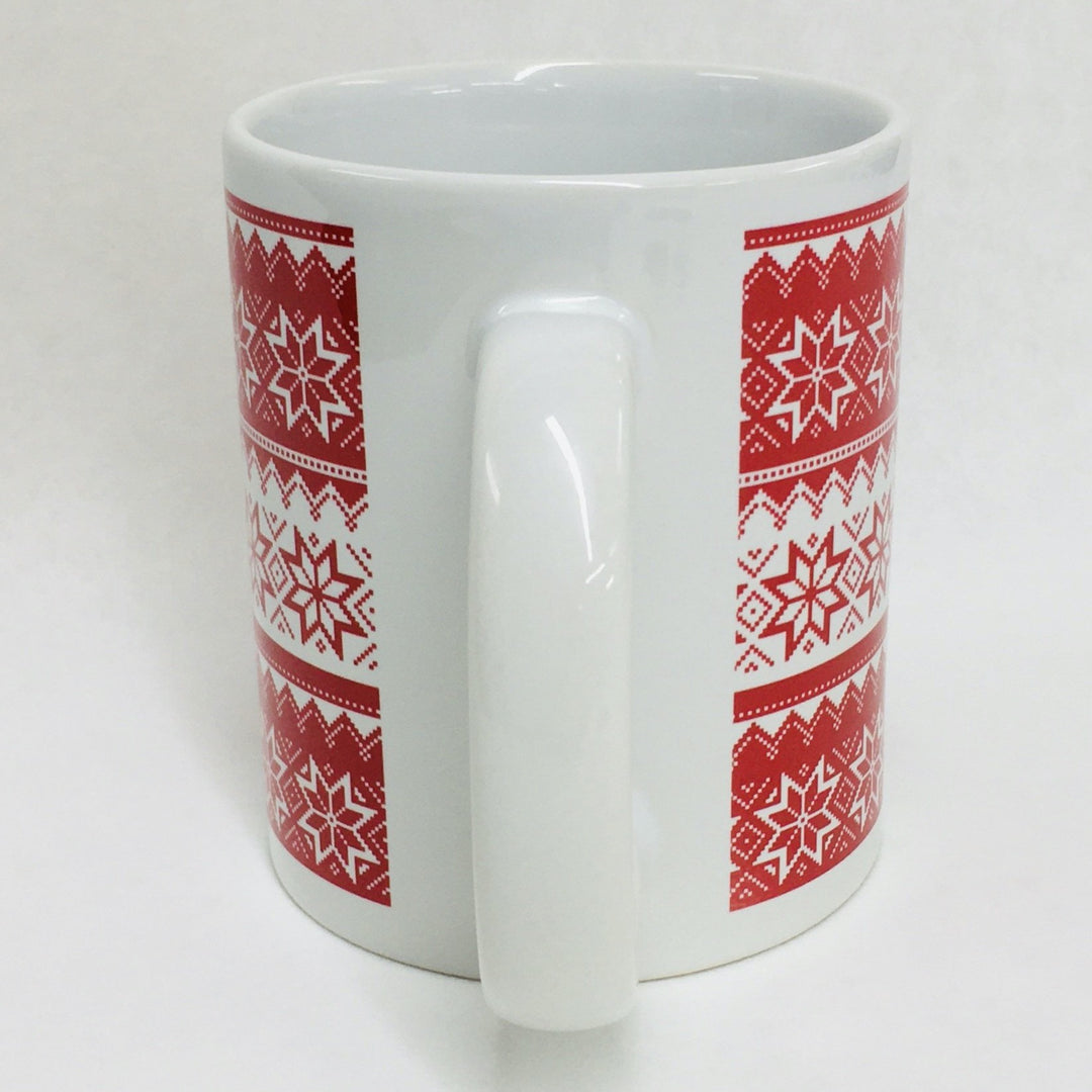 Nordic Knit stars coffee mug