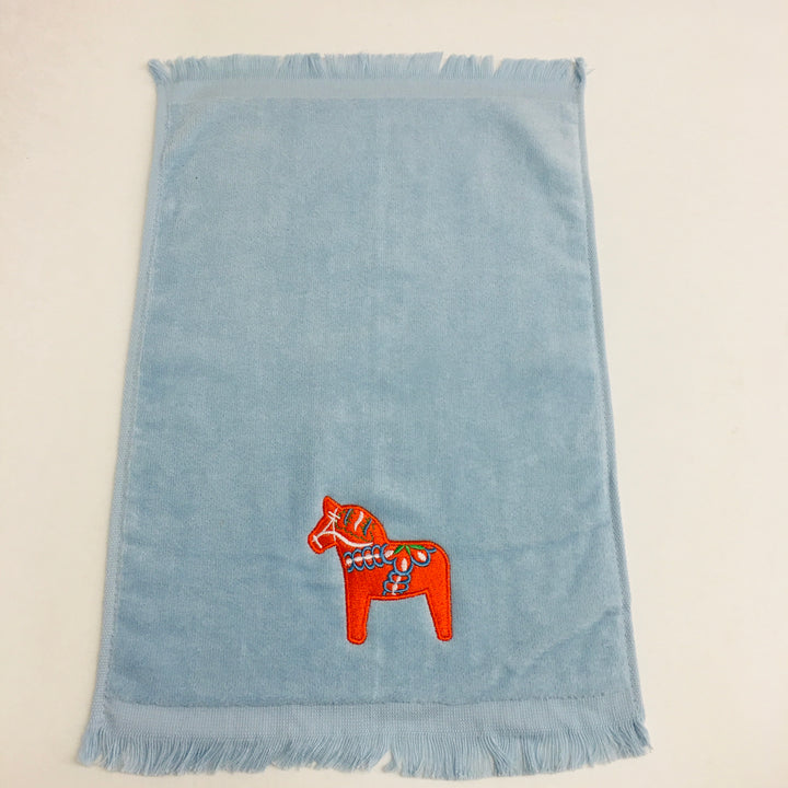 Finger tip towel - Red Dala horse