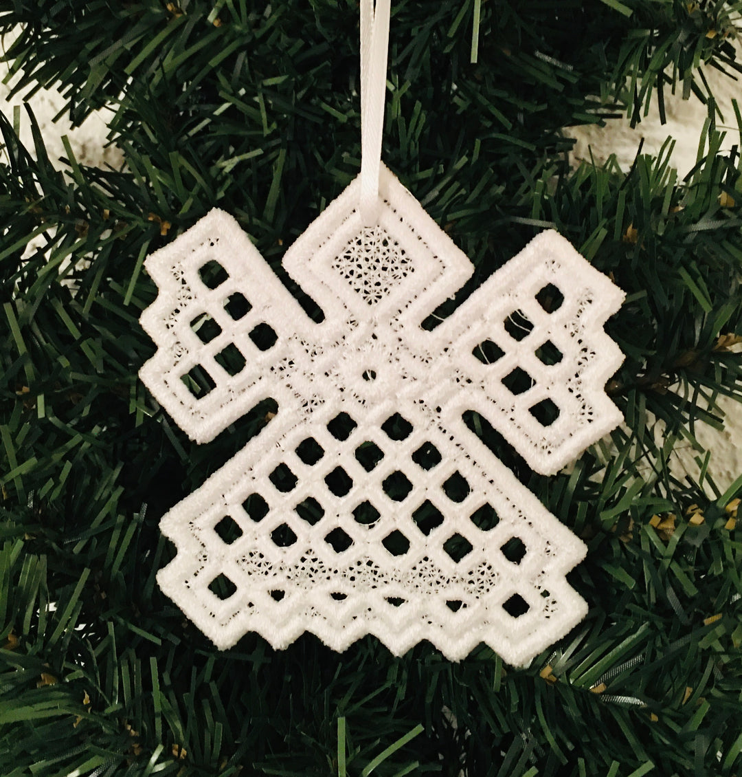 Hardanger Angel Ornament