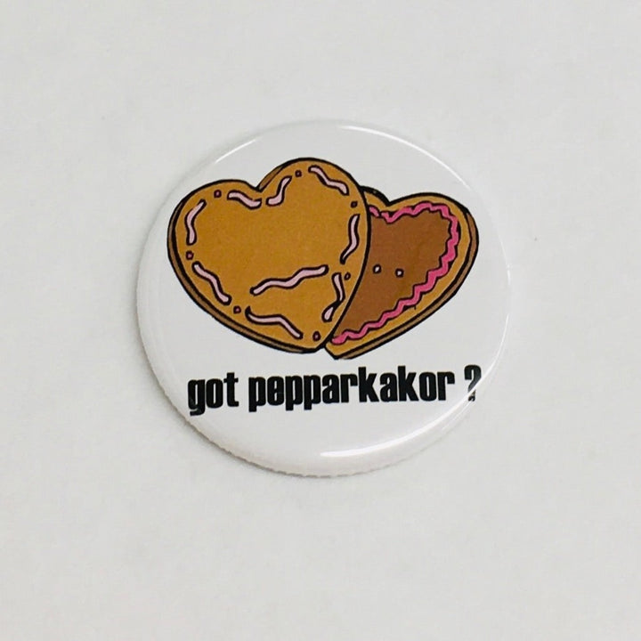 Got Pepparkakor round button/magnet