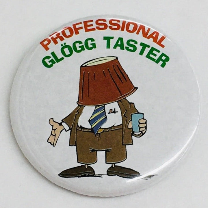 Professional glogg taster round button/magnet