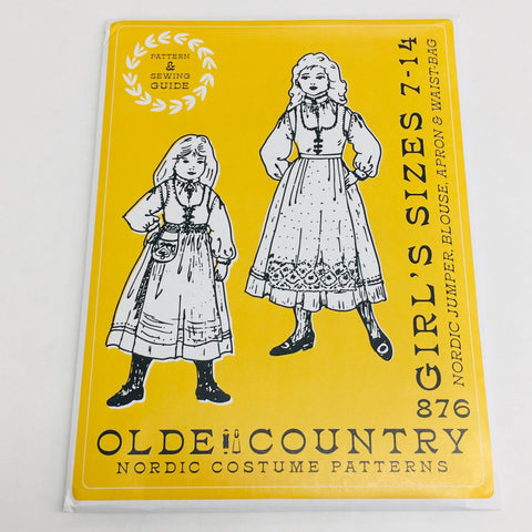 Costume Pattern - Girls sizes 7 - 14