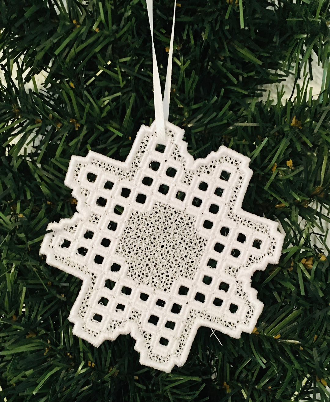 Hardanger Snowflake Ornament