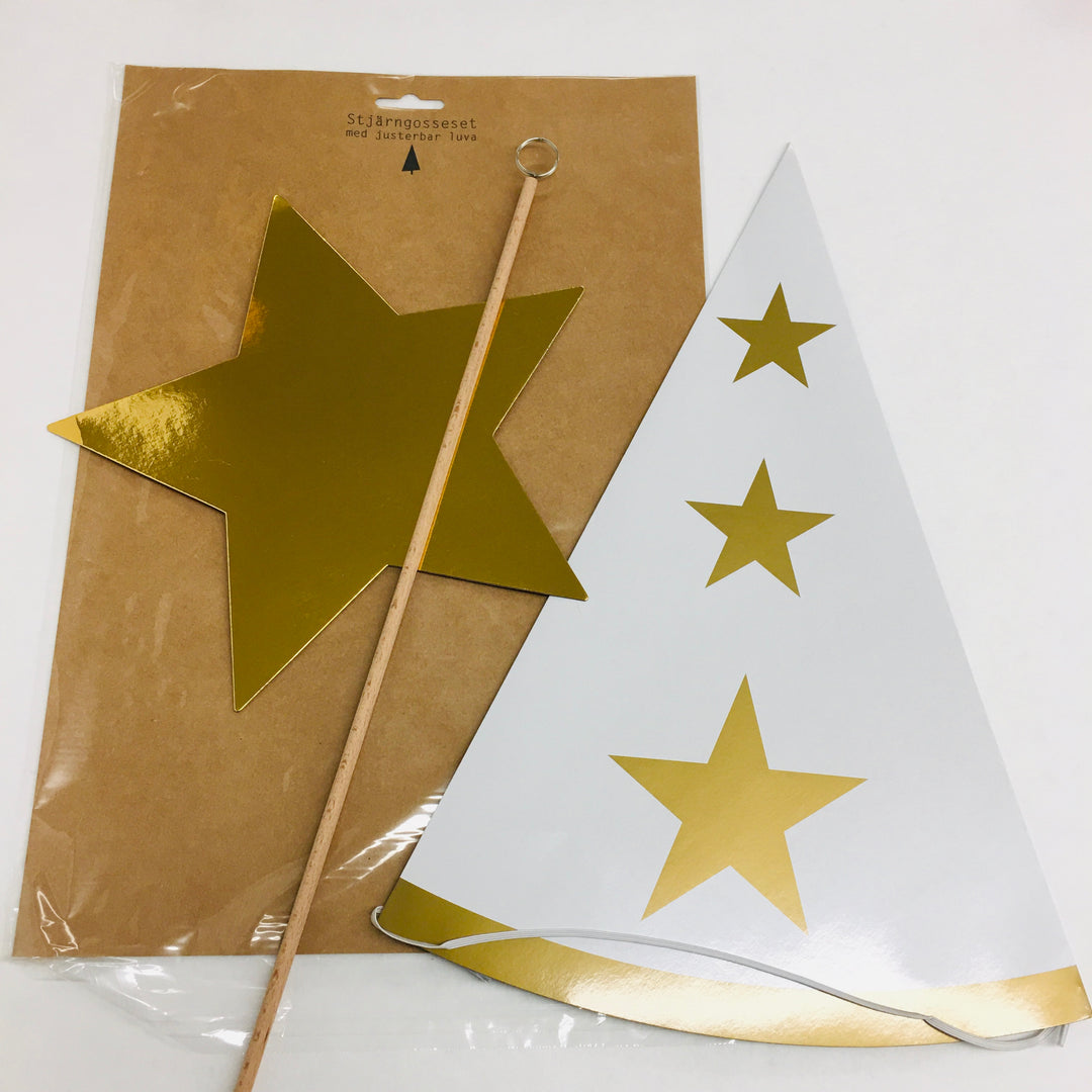 Star Boy Hat & Wand Set for Lucia Procession