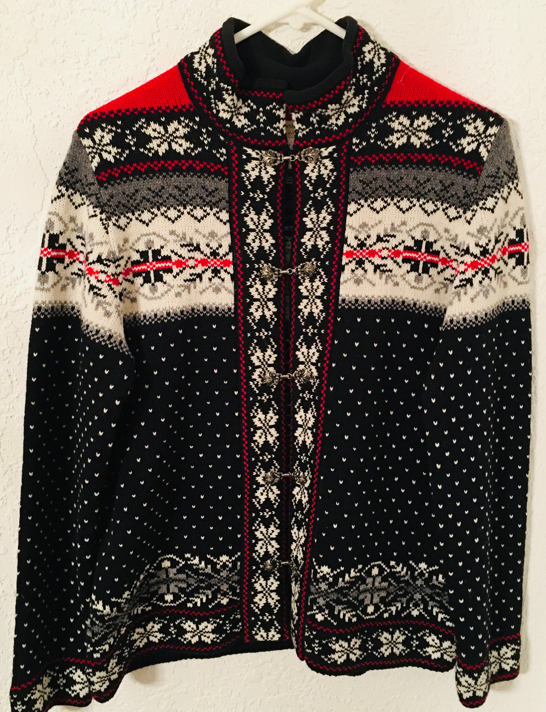 Nordic Snowflakes Cardigan Sweater