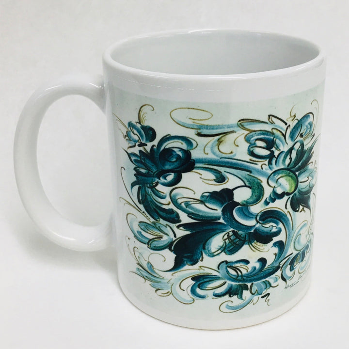 Lise Lortentzen rosemaling coffee mug