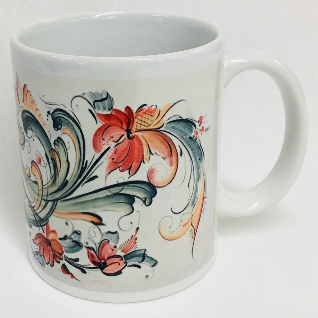 Lise Lortentzen rosemaling coffee mug