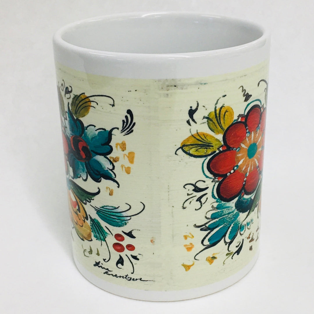 Lise Lortentzen rosemaling coffee mug