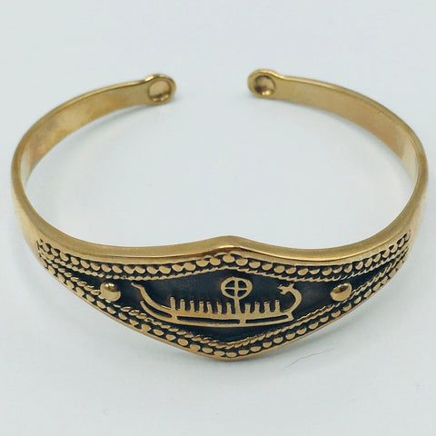 Bronze Viking Ship Bracelet