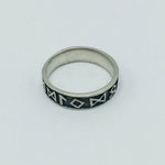Pewter Ring with Runes