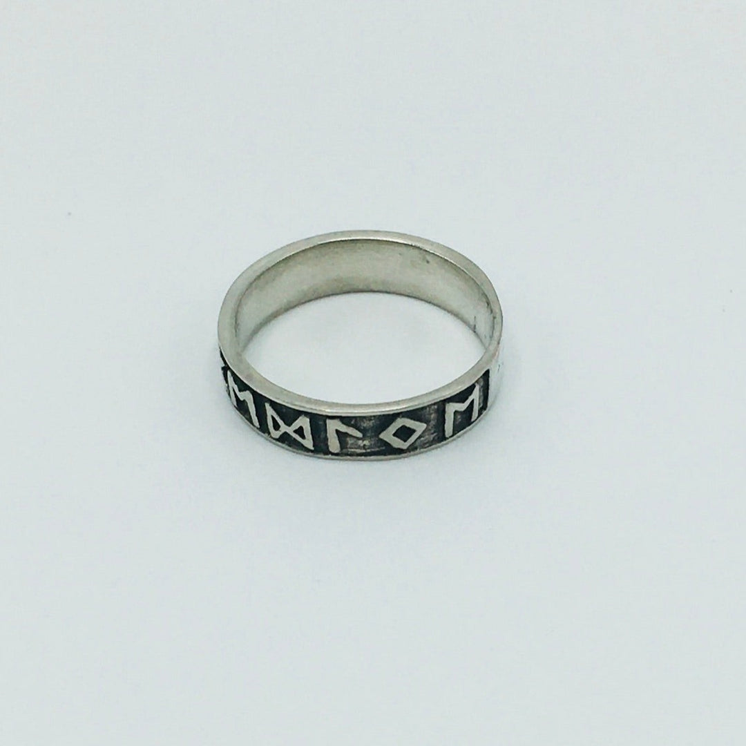 Pewter Ring with Runes