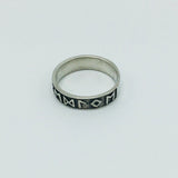 Pewter Ring with Runes