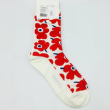 Marimekko Unikko red & white socks