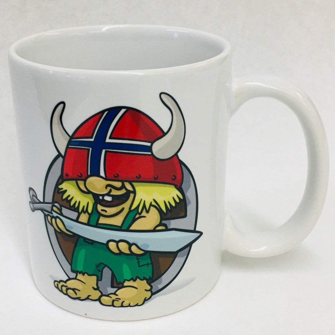 Troll Viking coffee mug