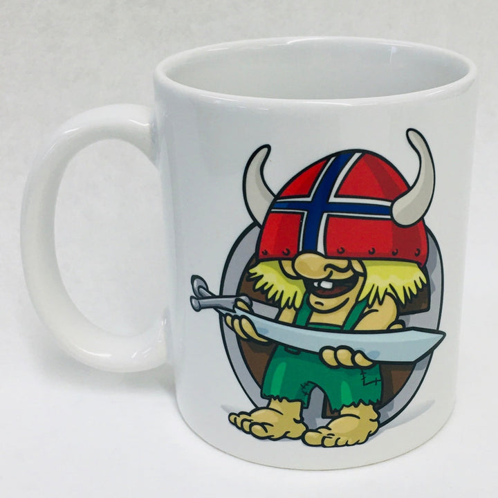 Troll Viking coffee mug