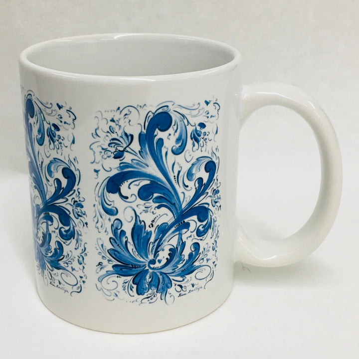 Lise Lortentzen rosemaling coffee mug