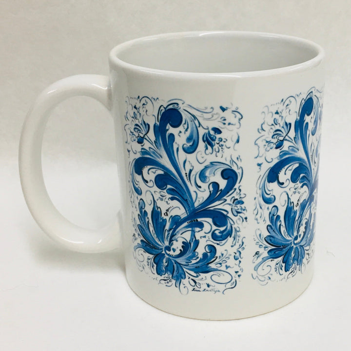 Lise Lortentzen rosemaling coffee mug