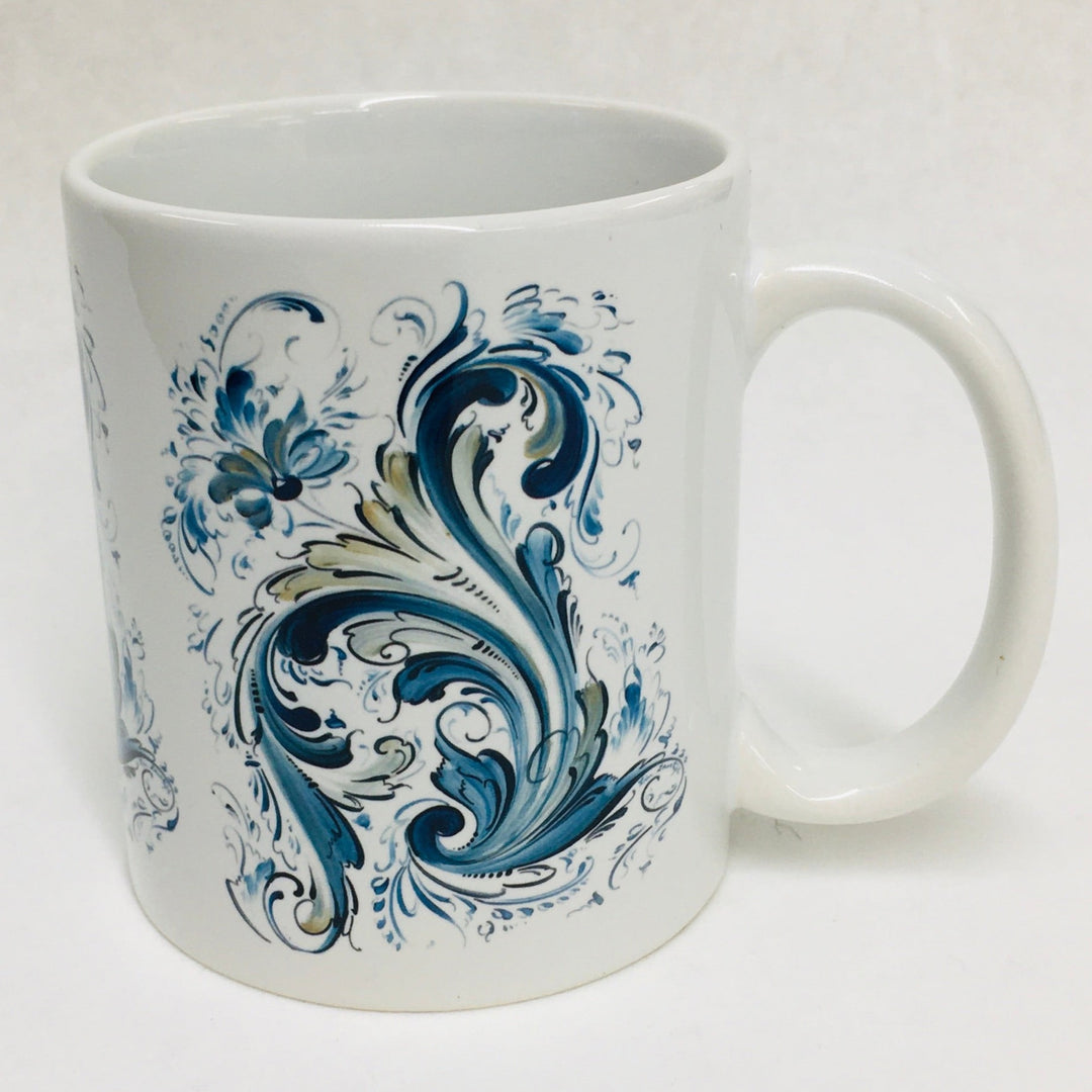 Lise Lortentzen rosemaling coffee mug