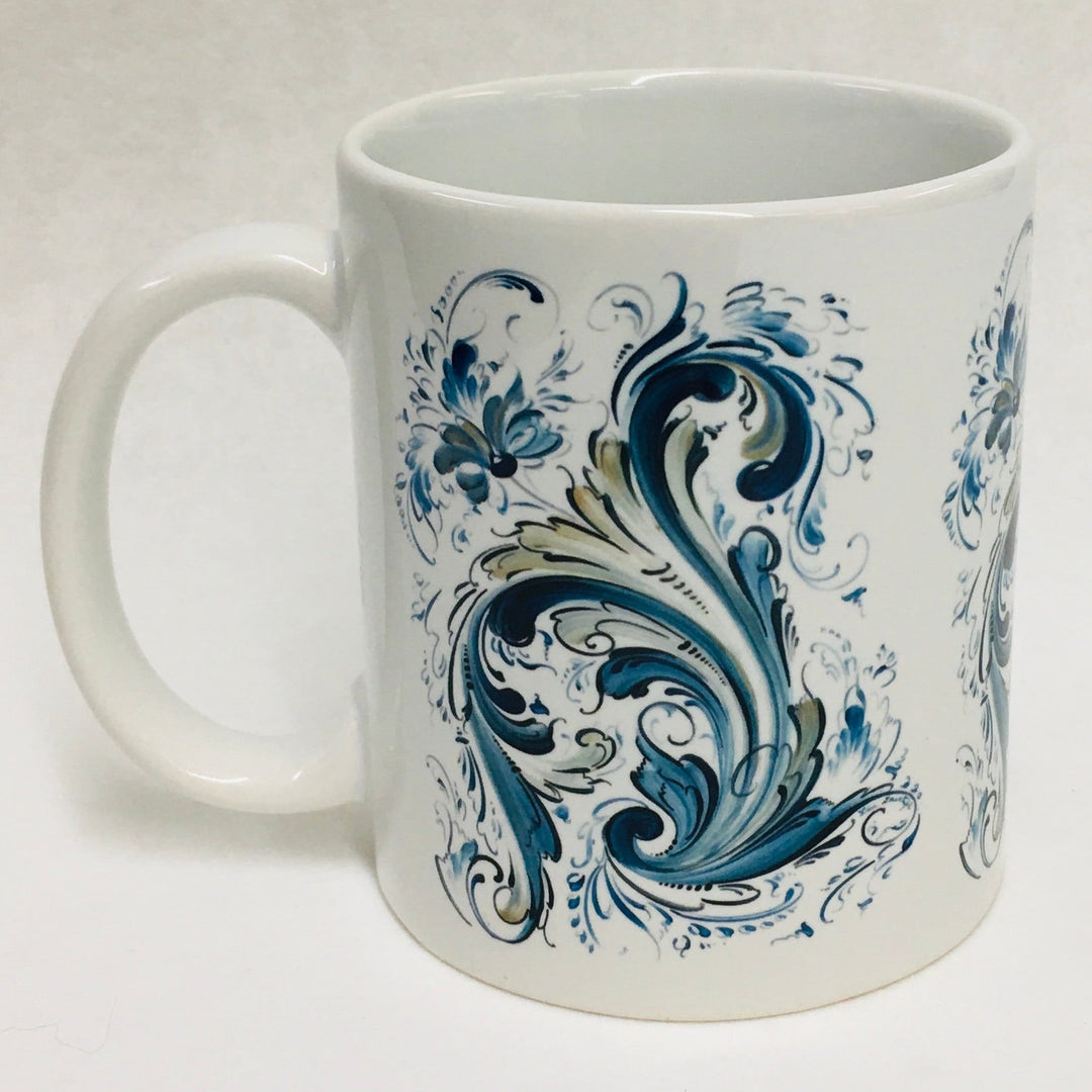 Lise Lortentzen rosemaling coffee mug