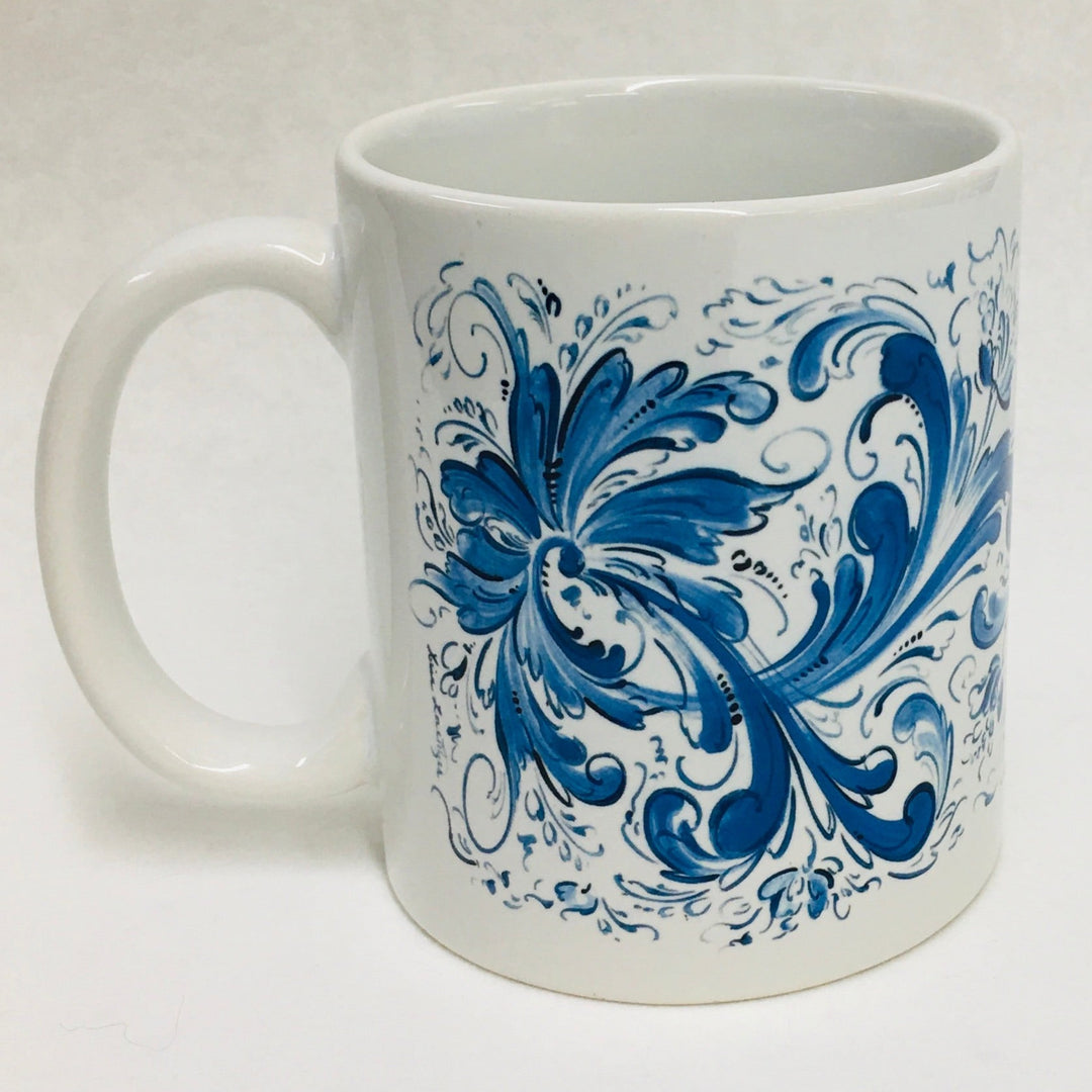 Lise Lortentzen rosemaling coffee mug