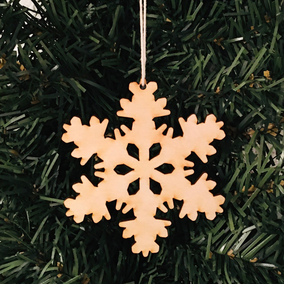 Baltic birch ornament - Snowflake