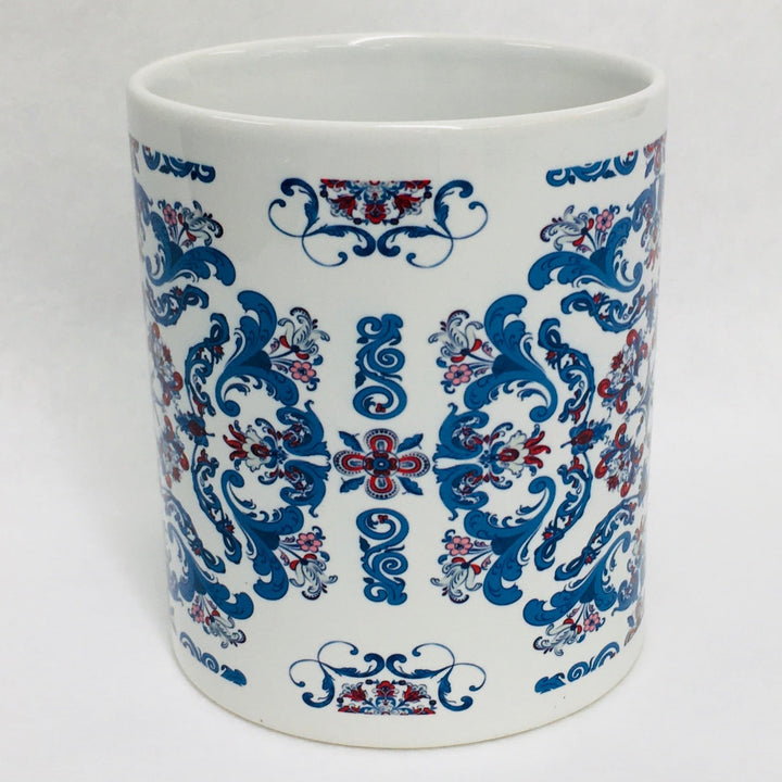 Rosemaling coffee mug