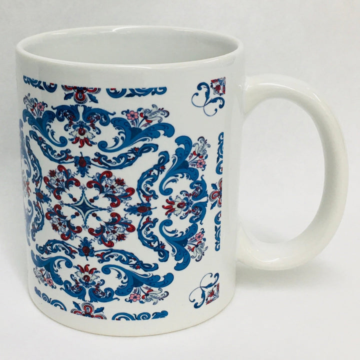 Rosemaling coffee mug