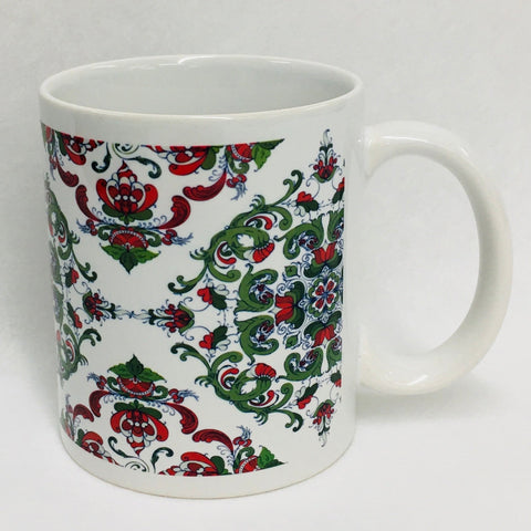 Rosemaling coffee mug