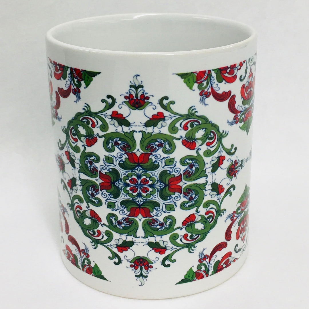 Rosemaling coffee mug