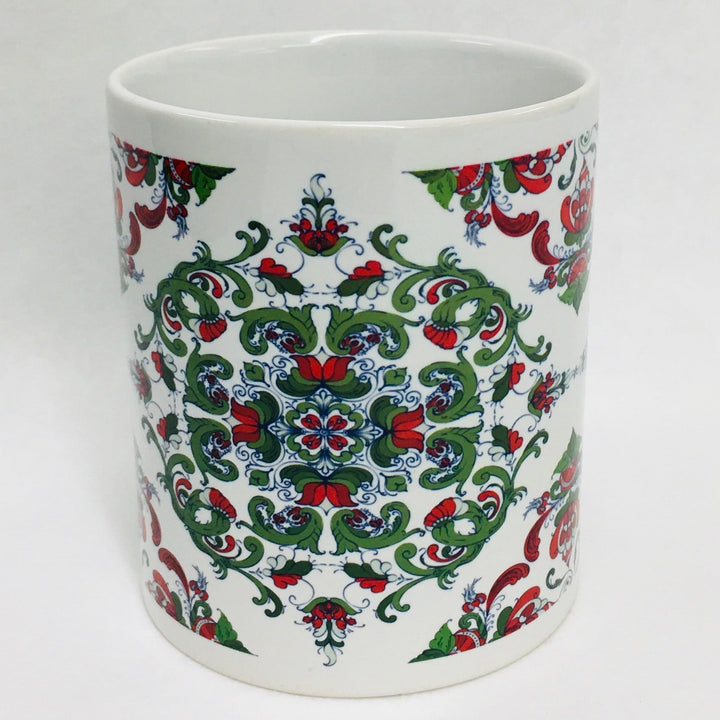 Rosemaling coffee mug