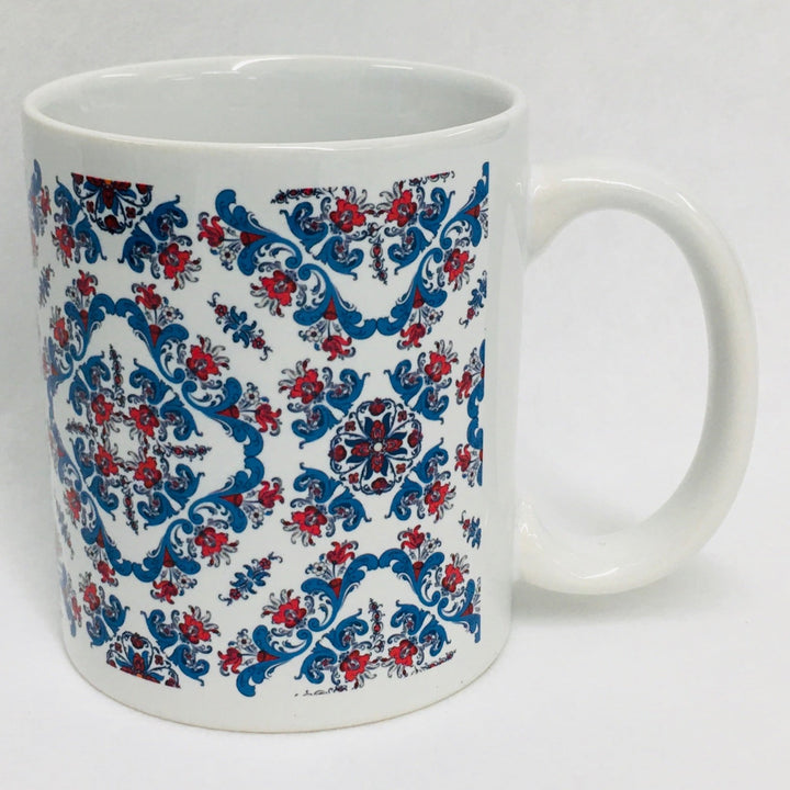 Rosemaling coffee mug