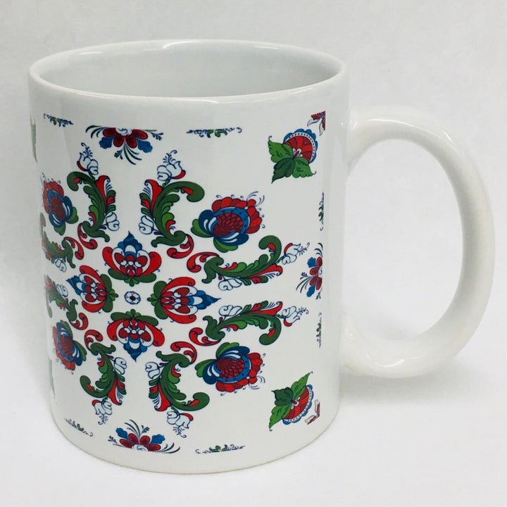 Rosemaling coffee mug