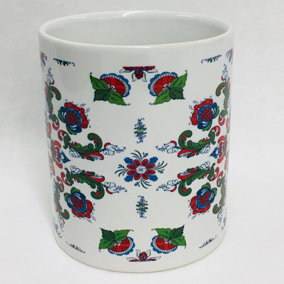 Rosemaling coffee mug