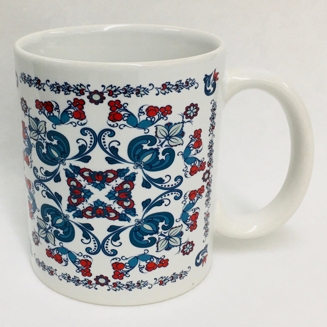 Rosemaling coffee mug