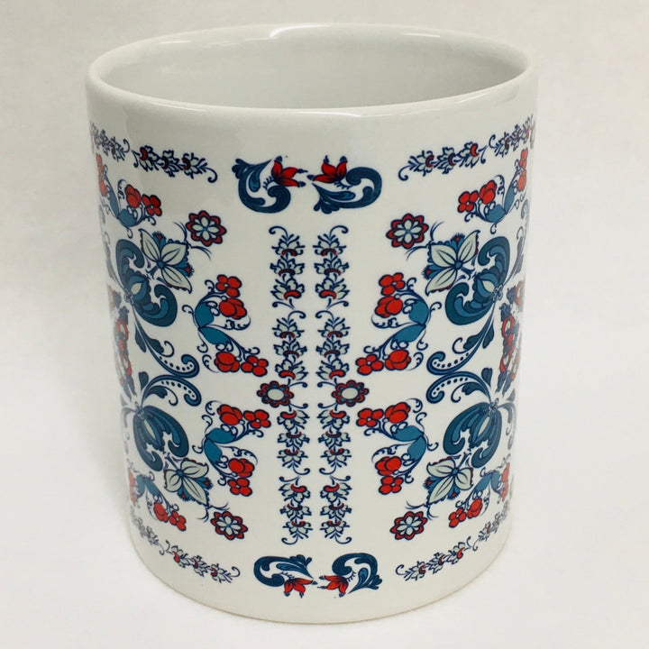 Rosemaling coffee mug