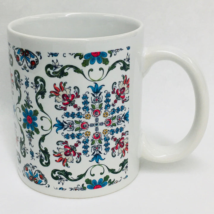 Rosemaling coffee mug