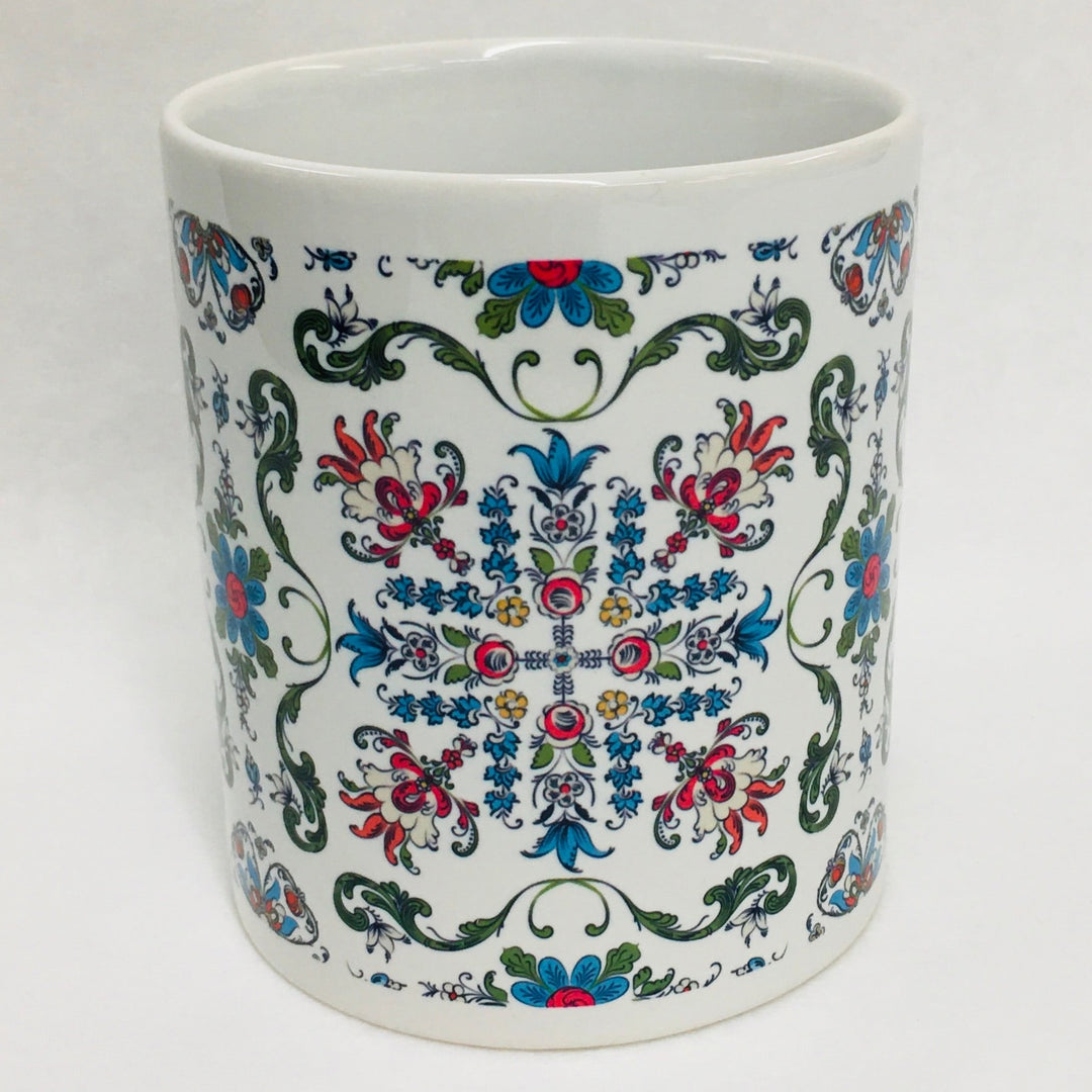 Rosemaling coffee mug