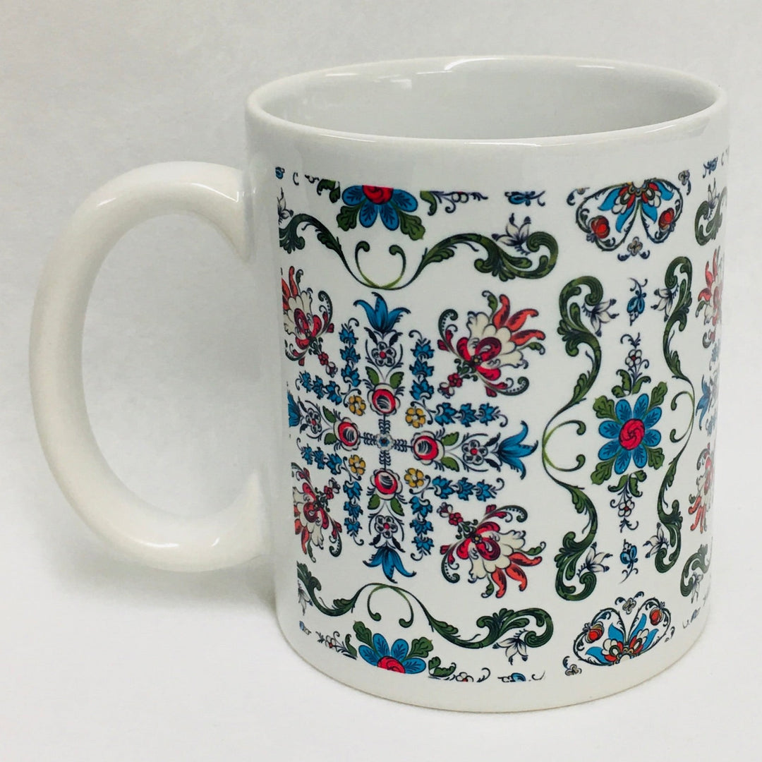 Rosemaling coffee mug