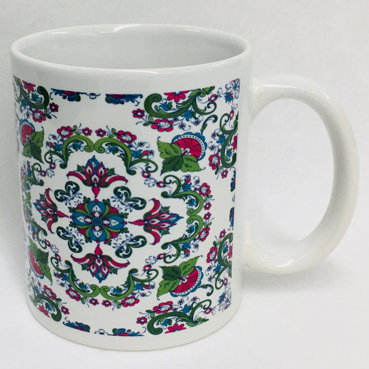 Rosemaling coffee mug