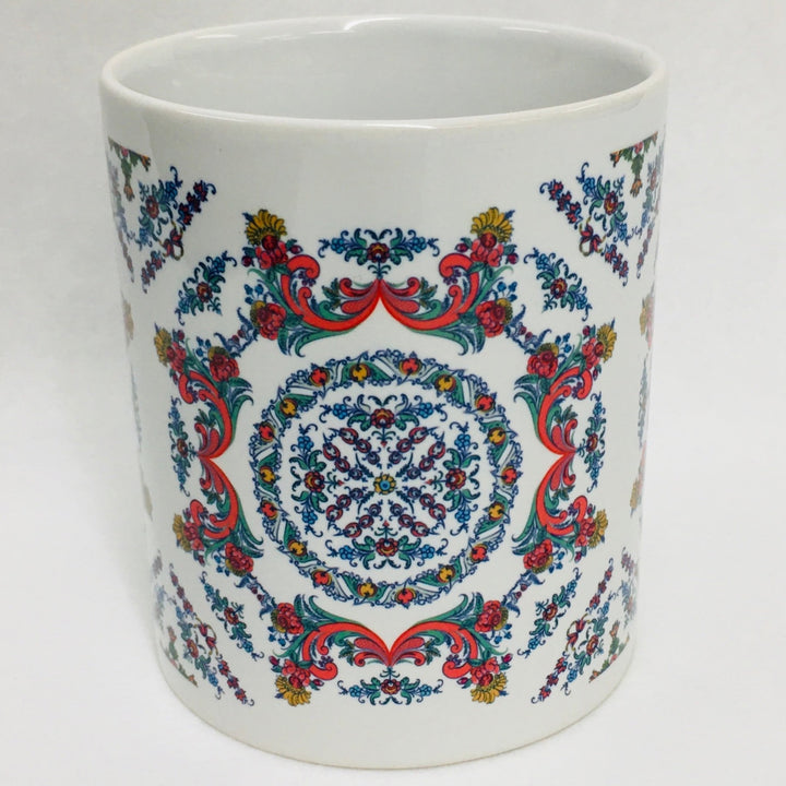 Rosemaling coffee mug