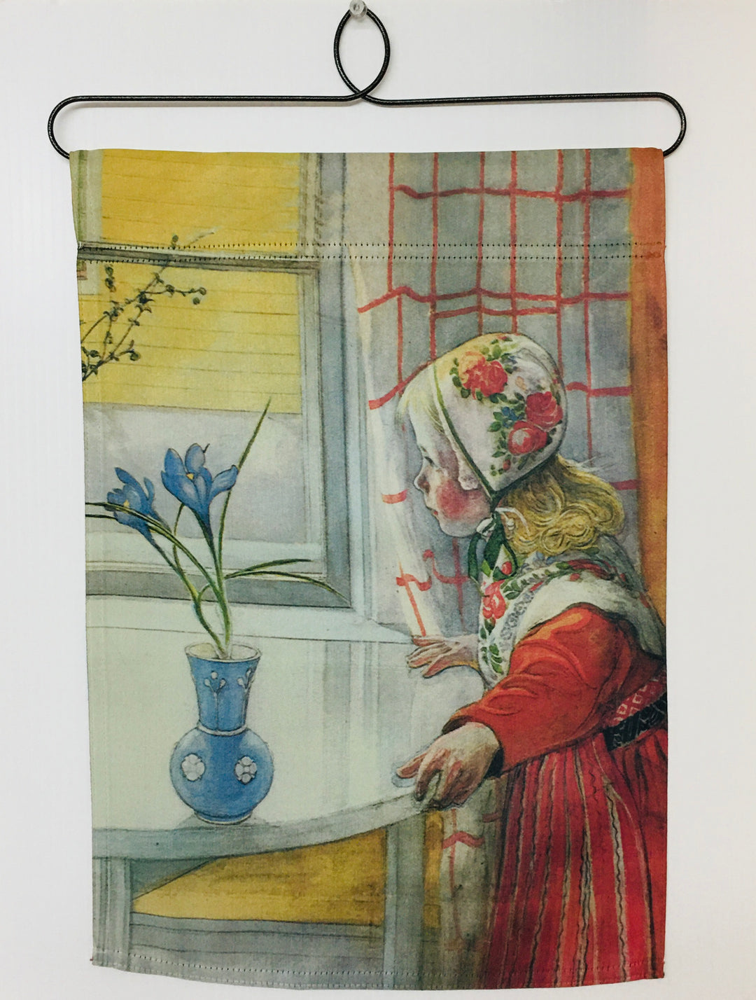 Carl Larsson Karin at the Window Garden Flag