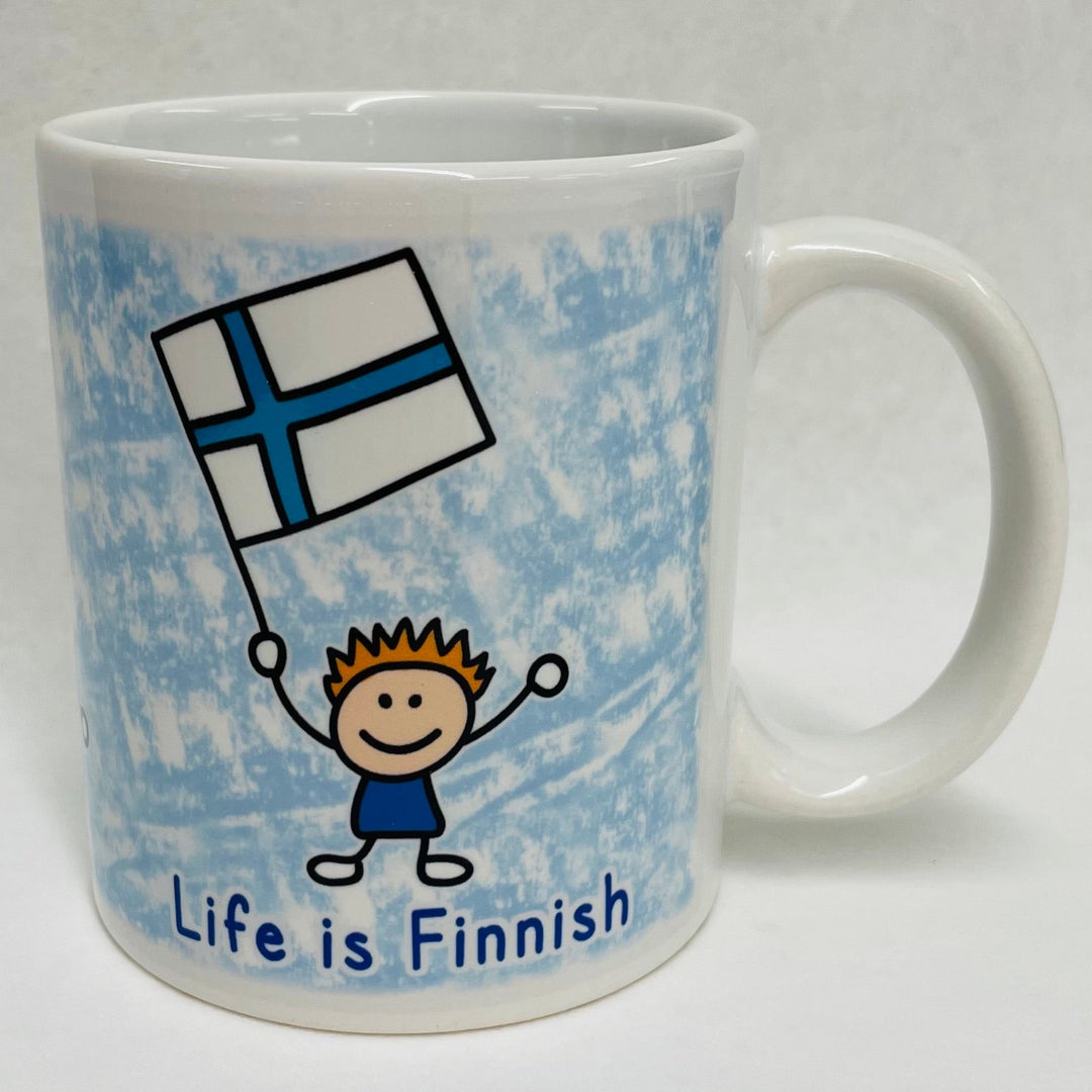 Life is Finnish coffee mug