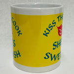 Kiss the Cook She's Swedish coffee mug