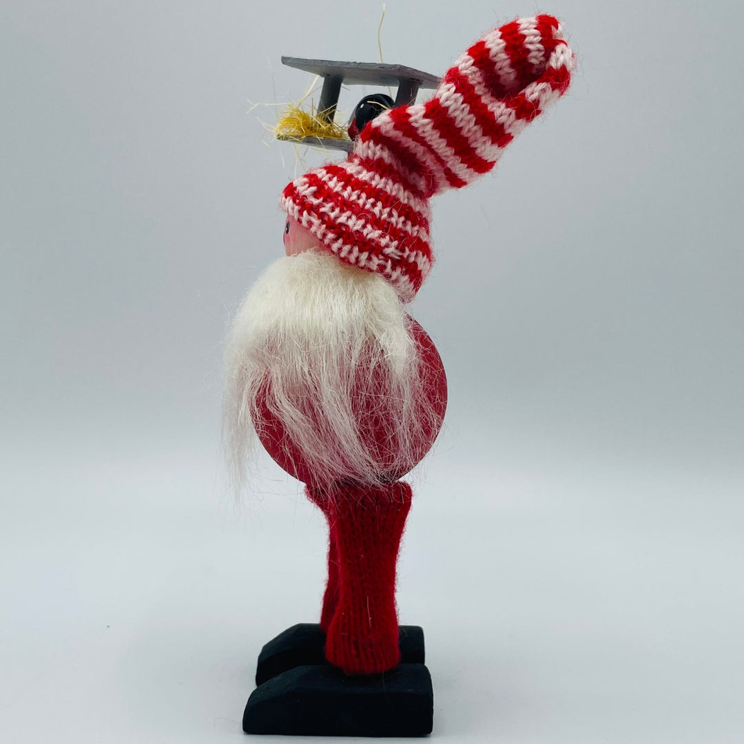 Hand made Tomte with Bird house