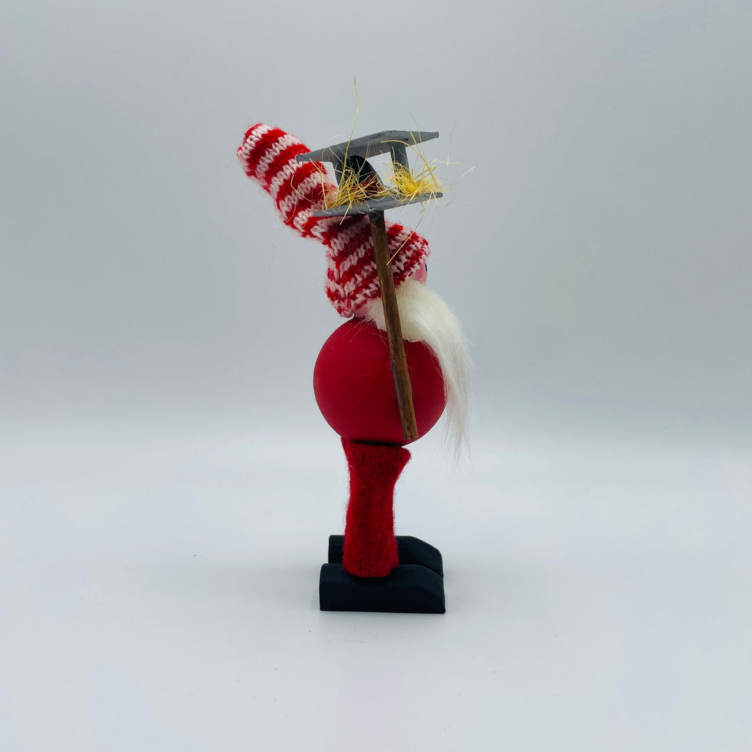 Hand made Tomte with Bird house