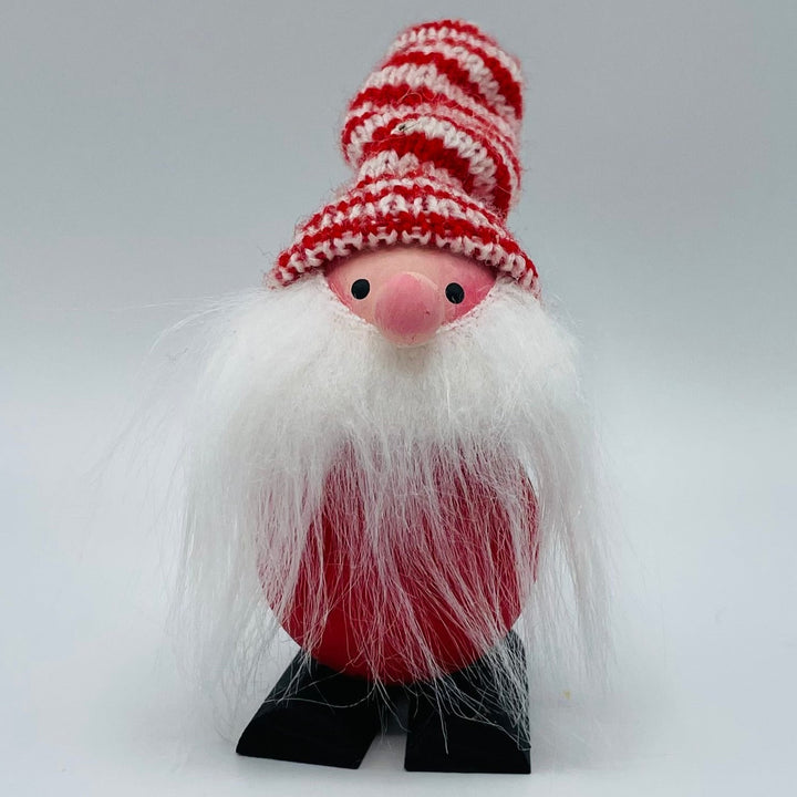 Hand made Tomte with Red & White Stripe Hat