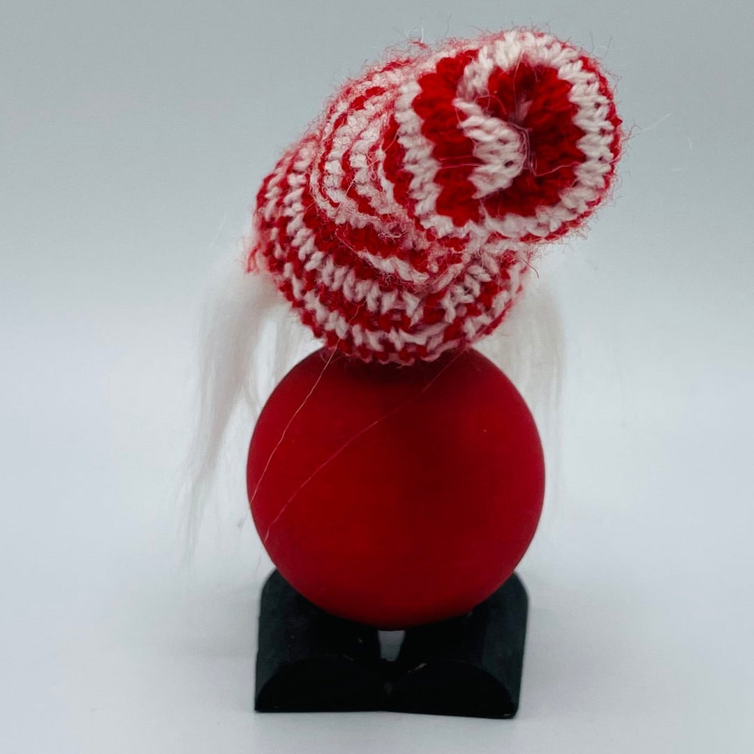 Hand made Tomte with Red & White Stripe Hat