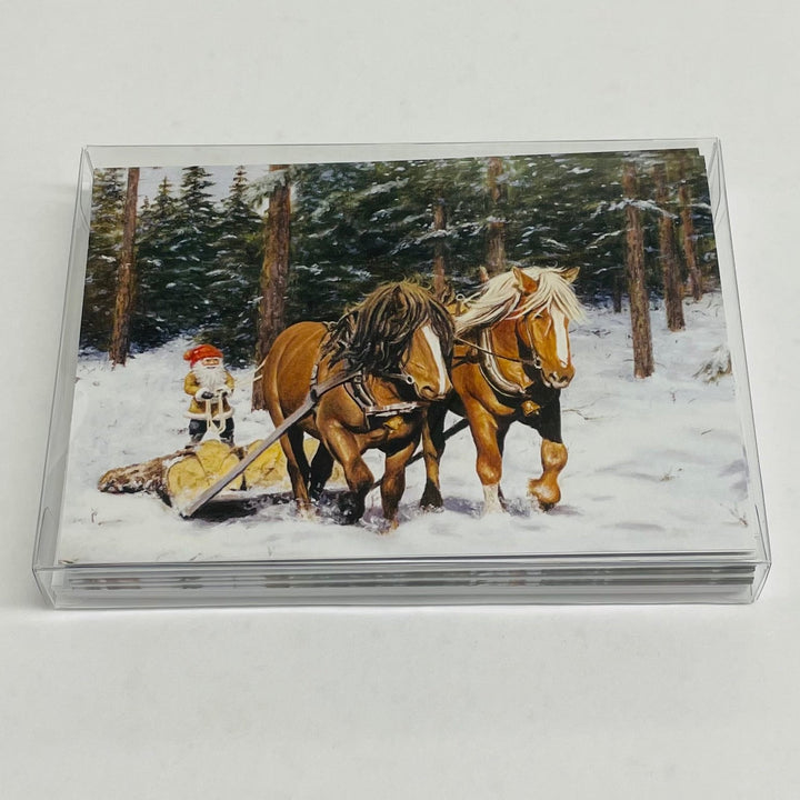 Boxed cards, Jan Bergerlind Tomte with horses